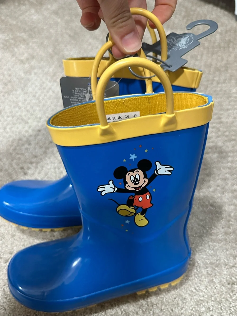 Disney Mickey Mouse Kids Rain Boots